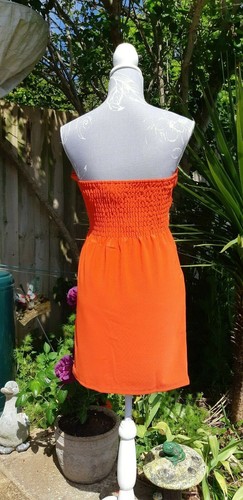 Neu wunderschönes Mini Bandeau Kleid mit abnehmbarer Schleife royalblau Medium 10 - Bild 6 von 8