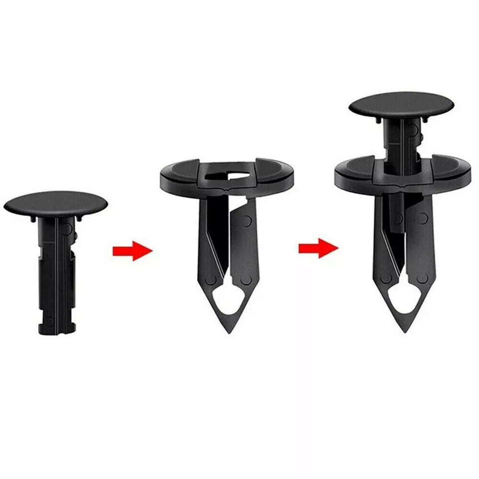 120 Шт. 8 мм бампер зажимы фиксатор автомобиля пластиковые заклепки крепеж крыло толчок - Изображение 2 из 4