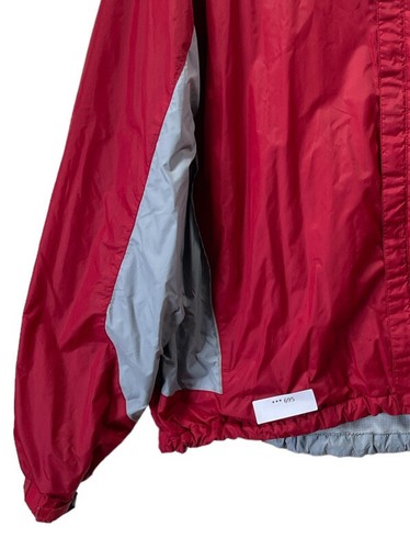 LL Bean Jacket Mens XXL Red Gray Lined Full Zip Pockets Windbreaker Fits Like XL - Picture 4 of 11