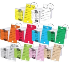Versa-Tags Car Dealer 250 Key Tags Self Laminating With Metal Rings
