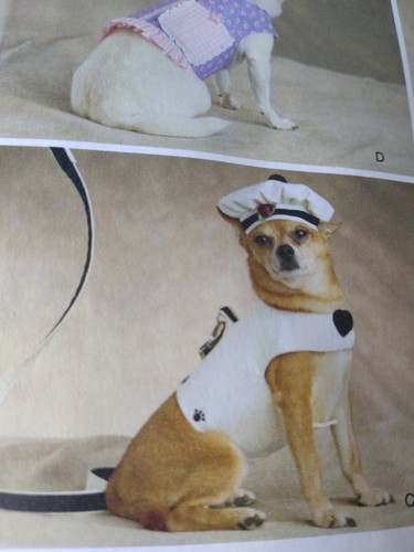 Simplicity 2393 Sewing Craft Pattern Dog Outfits Sz XXS-M Designs for Dinky Dogs - Picture 11 of 12