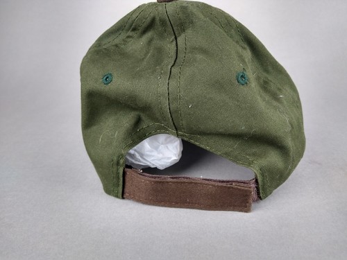 Gorra de béisbol ajustable vintage de la NRA marrón verde bordada muy limpia - Imagen 3 de 8