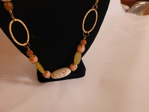 Collana Boho E Orecchini Abbinati Possibilmente Fatto A Mano Oggetto Immobiliare - Foto 3 di 8