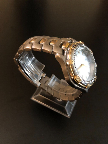 Solo Herrenuhr, bicolor Edelstahlband, Datum, funktioniert, neue Batterien - Bild 3 von 7