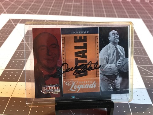2008 Donruss Americana Dick Vitale Authentic Autograph Card 5/5 Extremely Rare!! - Picture 5 of 5