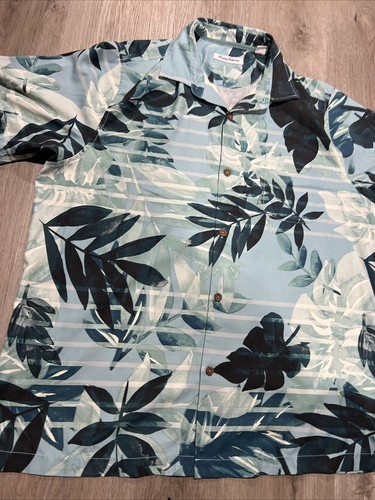 Tommy Bahama Island Zone XL Blau Hawaii Kurzarm Knopfleiste - Bild 2 von 4