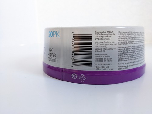 DVD+R Printable DVD 16x 4.7GB 120 Min 20pack Sealed New Memorex - Picture 13 of 13