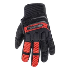 Tourmaster Airflow Red Mesh Motorcycle Riding Gloves Men's Sizes SM - 2XL