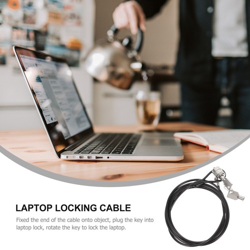  Laptop Password Lock Notebook Security Computer Locking Cable for - Afbeelding 5 van 10