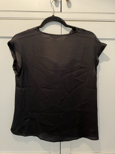 Express Black Blouse Size XS Cap Sleeve Layering - Picture 5 of 5