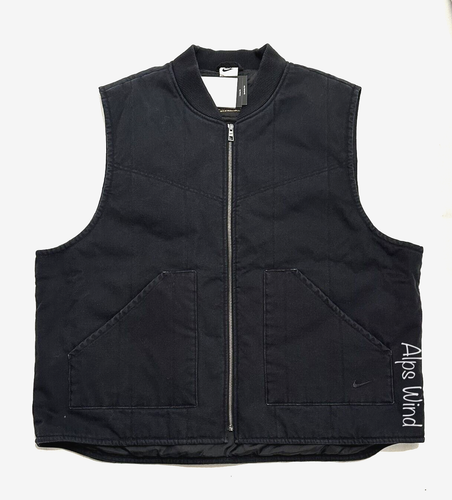 New Nike Life Padded Gilet Vest Jacket Loose Fit Black FQ1861-010 Men's XXL $155 - Picture 1 of 7