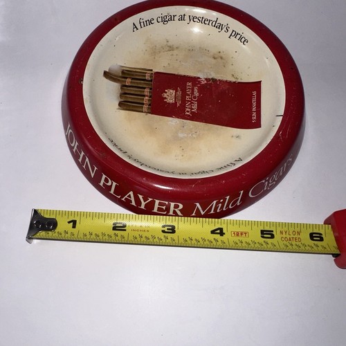 Vintage John Player Mild Cigars Advertising Photo Picture Metal Ashtray - Picture 3 of 5