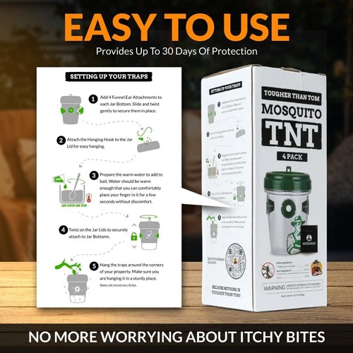 Mosquito TNT 2.0 Natural Mosquito 12 Bait Bags, Outdoor Insect Control, Easy S.. - Picture 7 of 8