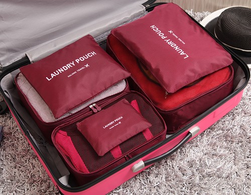 CLEARANCE 6PCS Travel Luggage Suitcase Organiser Packing Cubes Bag Pouches Mix - Picture 25 of 57