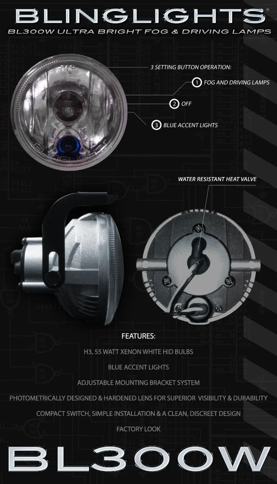 Kit de luzes de neblina de halogênio xenônio para 2008-2014 Volkswagen Routan 08 09 - Imagem 2 de 4