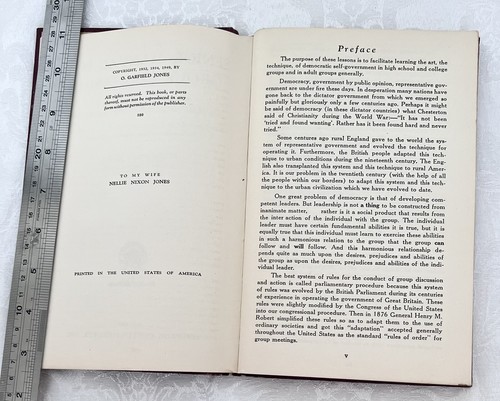 SENIOR HANDBUCH für GRUPPENFÜHRUNG / VORSITZ • O. GARFIELD JONES 1949 HC - Bild 5 von 8