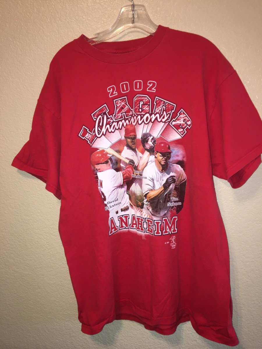 League Champions Anaheim 2002 Mens T-shirt Sz XL Fruit Of The Loom