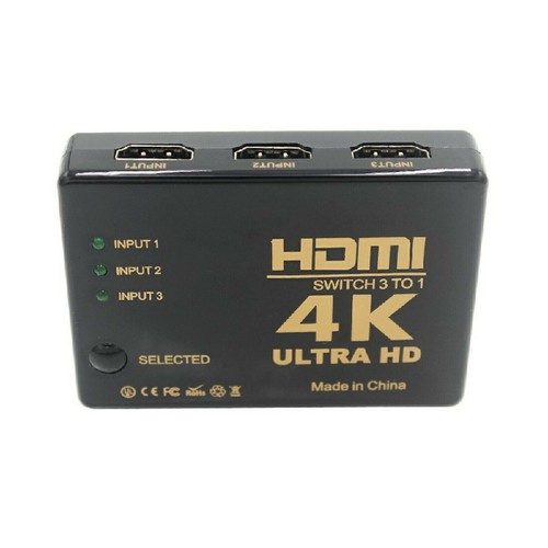 4K HDMI Switch Switcher For HDTV PS3 3 In 1 Splitter Hub IR Remote 3 Port Out UK - Picture 10 of 13