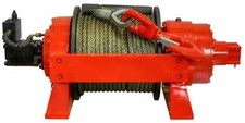 Hydraulic Winch - 33,000 LBS Cap - 15 Tons - Air & Manual Clutch - Commercial