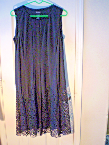 Soho Apparel Dress Black Lg Lace bust 38" waist 38" hips 44"