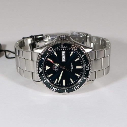 Orient Kamasu Green Dial Men's Stainless Steel Diver Watch RA-AA0004E39B - Picture 6 of 8