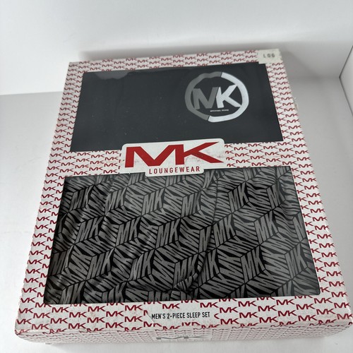 Neu im Karton MK Michael Kors zweiteiliges Herren-Pyjama-Set Lounge-Hose & T-Shirt Größe Large