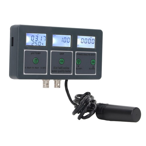 Multi Parameter Water Quality Tester S.G PH EC SALT ORP TDS CF TEMP 8 In 1 R TOU - Picture 19 of 24
