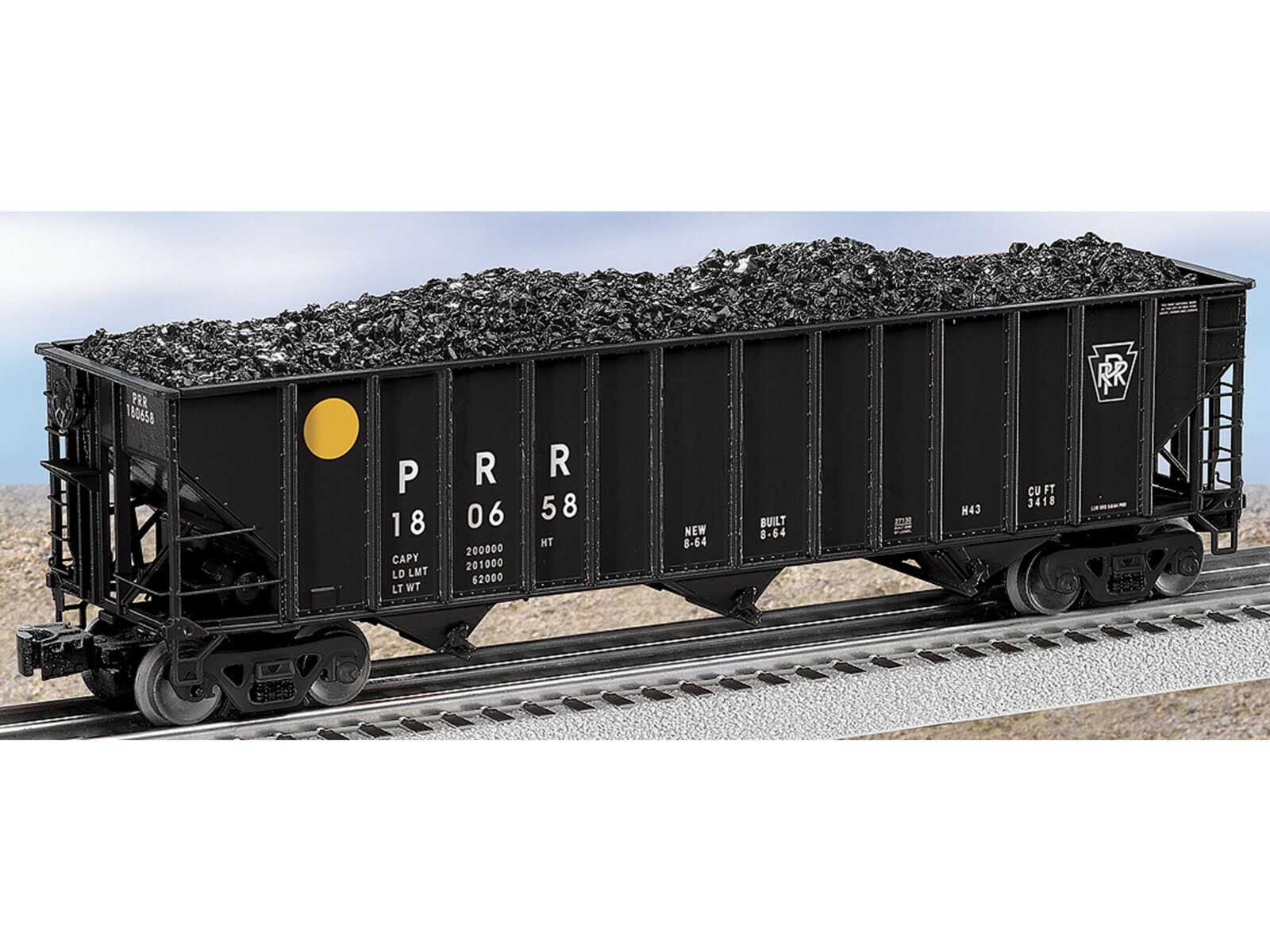 LIONEL O SCALE 6-27130 DIECAST PENNSYLVANIA RR 3-BAY HOPPER CAR NEW IN BOX LIONEL O SCALE 6-27130 DIECAST PENNSYLVANIA RR 3-BAY HOPPER CAR NEW IN BOX
