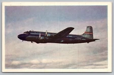 Postcard Airline Issued United Airlines Age of Flight Jet Prop Airplane