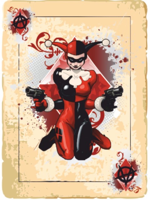 2 x Harley Quinn Card Ace Sticker Decal Motorbike Helmet Boards iPad Tank Batman 2 x Harley Quinn Card Ace Sticker Decal Motorbike Helmet Boards iPad Tank Batman