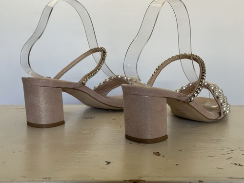 JEWEL BADGLEY MISCHKA Orsen sandalo oro rosa tacco donna misura 7,5 - Foto 5 di 9