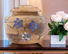 Cremation Urn For Pet Ashes, Memorial Funeral Urn Box For Human Ashes, Dog Urn