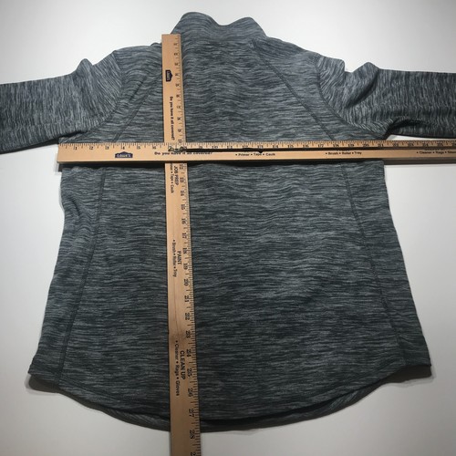 St. John's Bay Active Sweatshirt Mens Size L Gray Marled Athletic Fleece 1/4 Zip - Picture 9 of 11