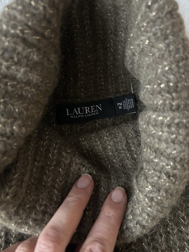 Lauren Ralph Lauren Wool-Blend Sleeveless Turtleneck Sweater M - Picture 8 of 10