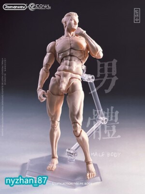 Romankey X COWL 1/12 Flexible 6'' Action Figure Male Pale Joint Body with Head US