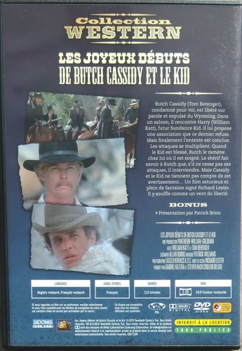 DVD LES JOYEUX DÉBUTS DE BUTCH CASSIDY ET LE KID/RICHARD LESTER/TOM BERENGER - Imagen 2 de 2