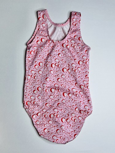 GK Elite CS Gymnastics Dance Leotard Child Small Pink Bubbles Leo - Picture 2 of 3