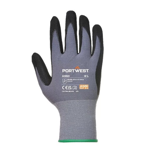 Portwest leichte DermiFlex Stretch Handschuhe Nitrilschaum Sicherheit Arbeitskleidung Handschuh - Bild 8 von 9