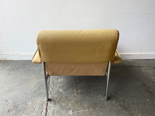 Mid-Century modern ‘Pieff’ leather ‘Gamma’ lounge chair by Tim Bates - Picture 4 of 10