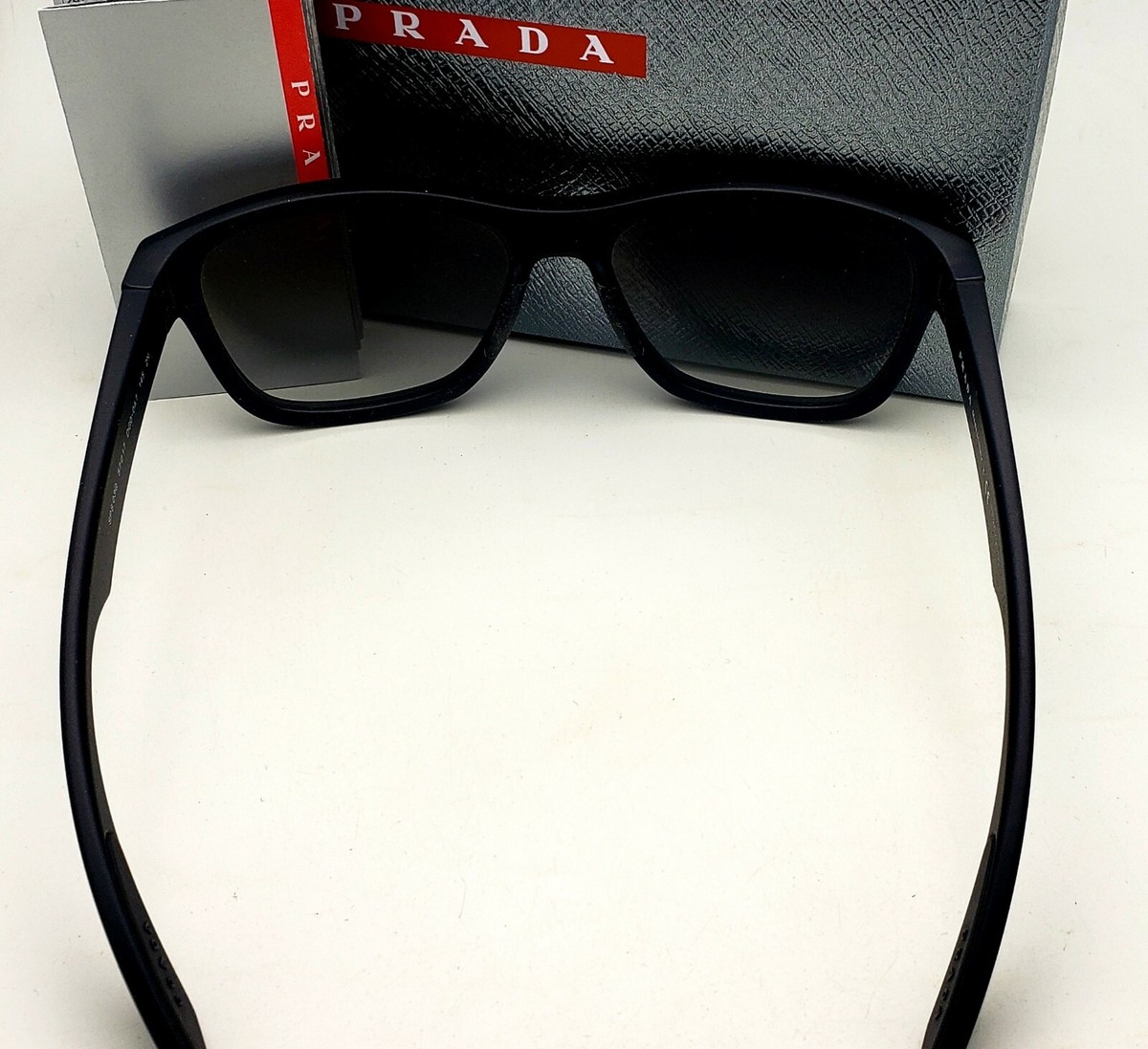 New PRADA Sport Sunglasses SPS 03Q DG0-0A7 Black Frames w New PRADA Sport Sunglasses SPS 03Q DG0-0A7 Black Frames w
