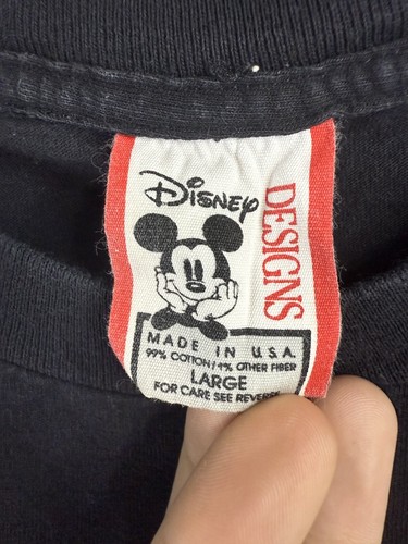 Mickey Mouse Shirt Men's Large Black Walt Disney World Graphic Tee - Picture 3 of 6