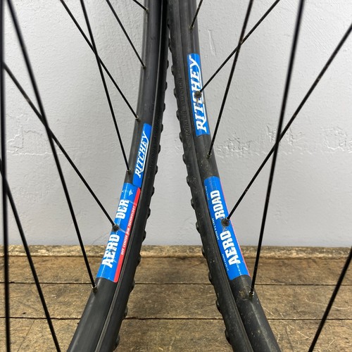 Vintage Ritchey Cyclocross Wheel Set 700c Aero OCR Gravel 32 130 mm Knobby Part - Picture 2 of 18