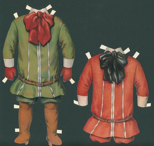 Buster Brown & Tige Paper Dolls Outcault 1994 Reprint Shackman 4 Outfits Pre-cut - Picture 5 of 7
