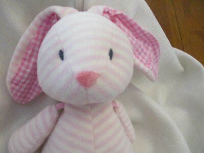Baby Gund Bunny Stripes & Dots Bryniee 4040374 Pink Plush