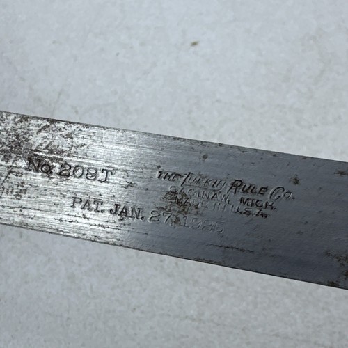 Vintage Lufkin Rule Co Saginaw No 208T Feeler Thickness Gauge Gage Gap Pat. 1925 - Picture 7 of 12