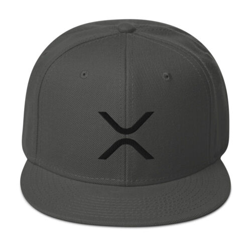 Subtile XRP schwarze Snapback Mütze Ripple Kryptowährung Kryptohandel Händler Geschenk - Bild 9 von 11