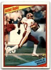 1984 TOPPS CHARLIE BROWN WASHINGTON REDSKINS #378