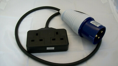 Generator 32 Amp Plug To 13 Amp Twin Socket | eBay