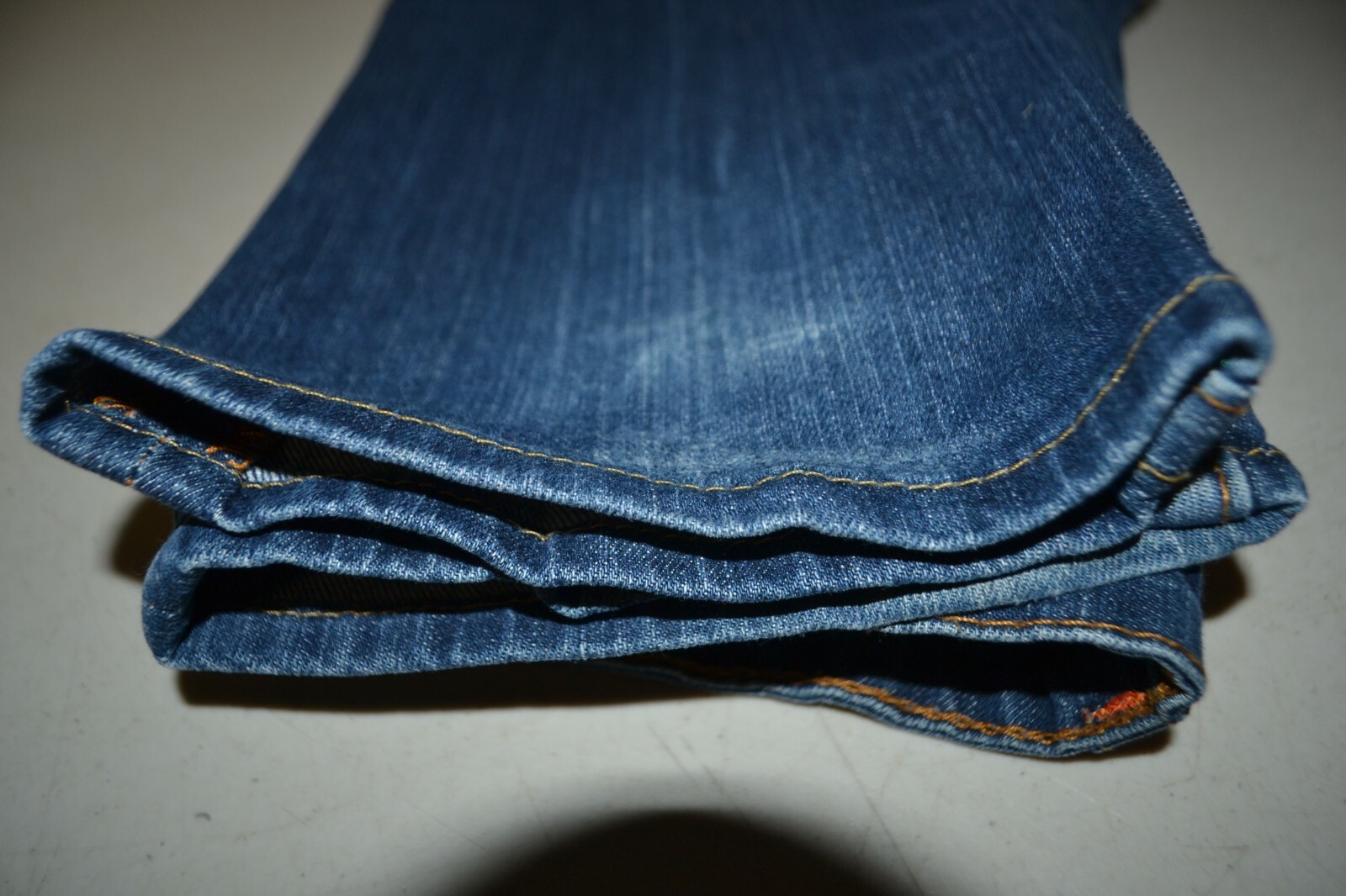 True Religion Women's Johnny Straight No Pocket Flaps Blue Denim Jeans Sz 27x34 thumbnail 12