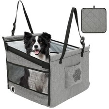 Dog Car Seats for Large Dogs Pet Car Booster Seat Travel Carrier Cage with Belt